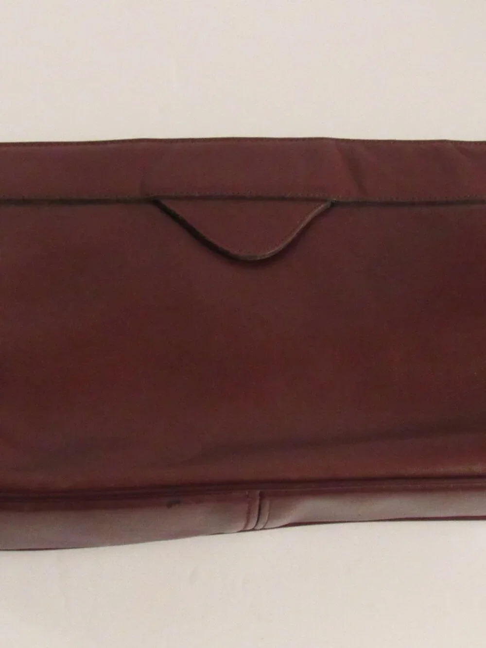Vintage Aigner Oxblood Leather Clutch Bag Purse
